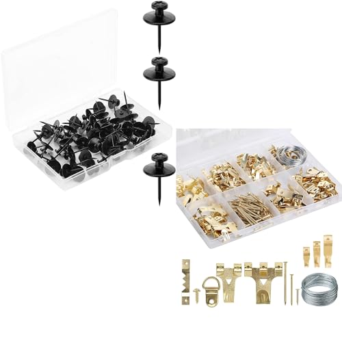 Image of Mr. Pen- Double Headed Picture Hanging Nails and Picture Hanging Kit 270 Pack