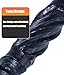 LUPANTER Structural Lag Screws 6 Inch, 50-Pack #14 X 6 Heavy Duty Black Timber Screws, Rust Resistant, Hex Head Outdoor Log/Landscaping Wood Screw, Drive Bit Included