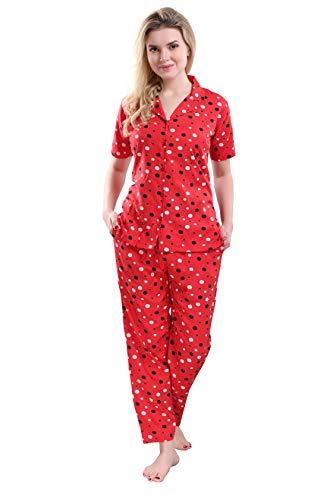 Image of Two Dots Women's Rayon Printed Night Suit Set