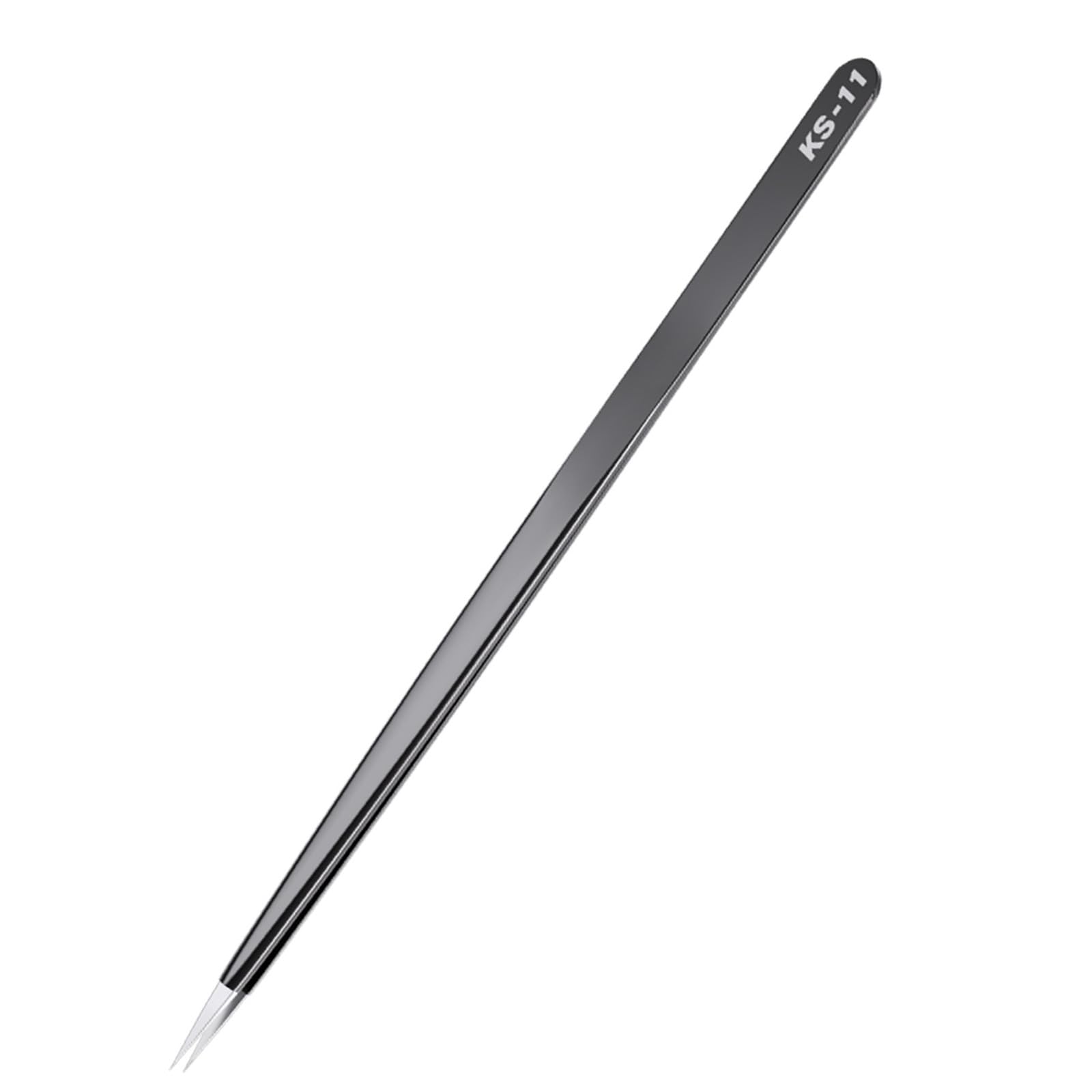 Stainless Steel Tweezer 0.008Mm Fine Tip for Electronics Repair Soldering Tweezer Maintenance Handling Permanent Phone Equipment