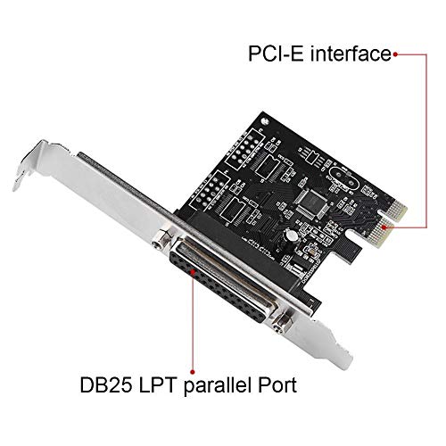 Tarjeta PCIe a LPT puerto paralelo DB25 de impresión para PC Windows Linux 5