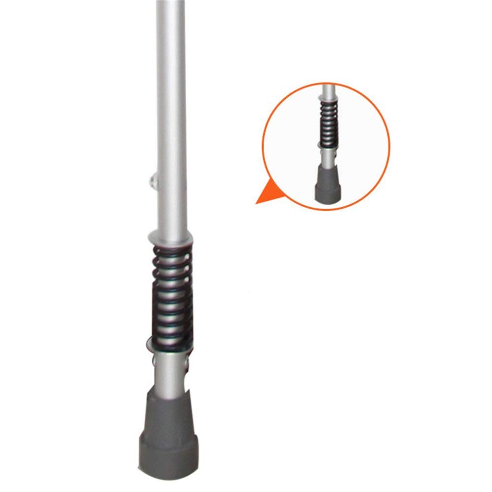 MU Ascellare Stampelle in Alluminio Leggero Pieghevole Assorbimento Di Scossa Stampella Medico Accessori Mobilità per Disabili, Shockabsorptionstyle,D