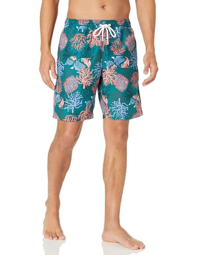 Image of Amazon Essentials Men's 9 inch Breathable Swim Trunks with Mesh Lining, Elastic Waist, Pockets, Drawstring Closure