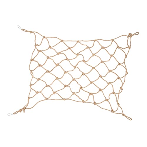 Bird Climbing Net Rope Toy for Parrots Hamsters and Pets Hanging Bed Hooks for Chewing and Climbing Fun
