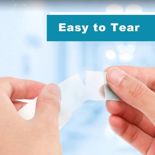 Image of Transparent Medical Tape 2 Rolls | Clear Hypoallergenic Surgical PE Adhesive Tape for Wounds & Bandages, Latex Free First Aid Tape for Sensitive Skin