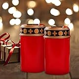LED vela tumba tumba luz luz eterna eléctrico sepulturas velas rojo , Lámpara de Vela Que Brilla Intensamente Electrónica Impermeable de Luz Grave LED de Energía para Acampar en el Jardín al Aire Libre, 2 pcs Lámpara Grave Velas Graves LED Luz de Vela Parpadeante Roja