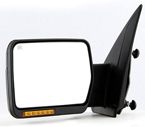 AKKON - For 07-14 Ford F150 Pickup Truck Towing Power + Heated w/Amber LED Signal Mirrors Pair Left + Right