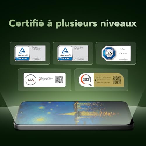 TCL Smartphone Android NXTPAPER 60 Ultra 5G, écran FHD+ 7,2 Pouces, 12 Go de RAM + 512 Go de ROM, téléphone respectueux des Yeux, Couleur Blanc Lunaire,avec Coque à Rabat et Stylet.
