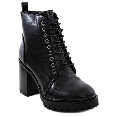 Bottines pour femme Toocool ajustables à lacets parisiens