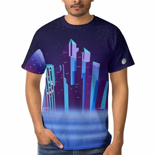 Chemise Tshirt Homme Ville De Rêve aux Finitions Soignées