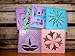 (Set of 6) Rangoli Making Stencil Rangoli Stancils Tools Diwali Rangoli Rangoli Tools with Pre Drawn Design Design May Vary
