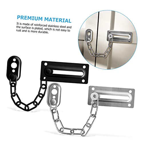 YARNOW 4 Pçs Trava De Corrente De Porta Fechadura De Corrente De Porta Interior Fechadura De Porta D