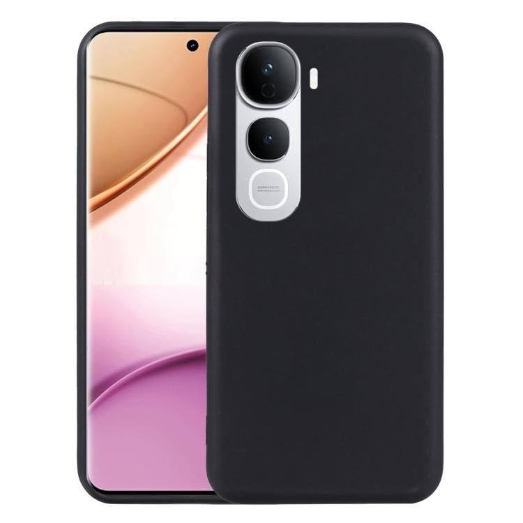 Image of Designerz hub Vivo Y400 Pro Back Cover | Soft Silicone Slim Back Case Cover for Vivo Y400 Pro- Black