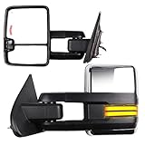 FINDAUTO Tow Mirrors Fit for 2014-2018 for Chevy for GMC 1500 2015-2019 for Chevy for GMC 2500/3500...
