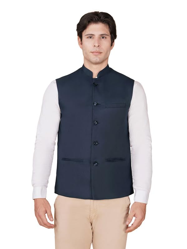 Image of DEIFIC Bandi Modi Koti, Nehru Jacket for Men, Cotton Waistcoat for All Occasion: Diwali, Wedding, Ethnic, Office Party, Formal & casual Look