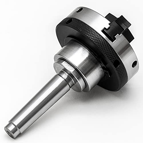 Pnbo 3-Inch Lathe Chuck,Reversible 3-Jaw Mini Lathe Chuck,Self Centering Wood Turning Chuck With Mt-1 And Mt-2 Arbor Shank #TOP2