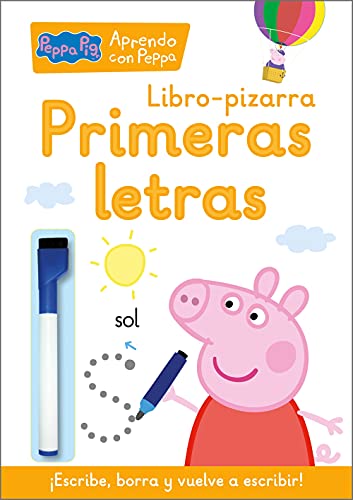 Peppa Pig. Primeros aprendizajes – Aprendo con Peppa Pig. Primeras letras (Libro-pizarra): ¡Escribe, borra y vuelve a escribir! (Altea)