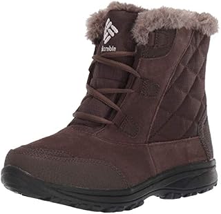 Columbia Women's ICE Maiden Shorty Snow Boot, Cordovan, Grey, 7 Regular US