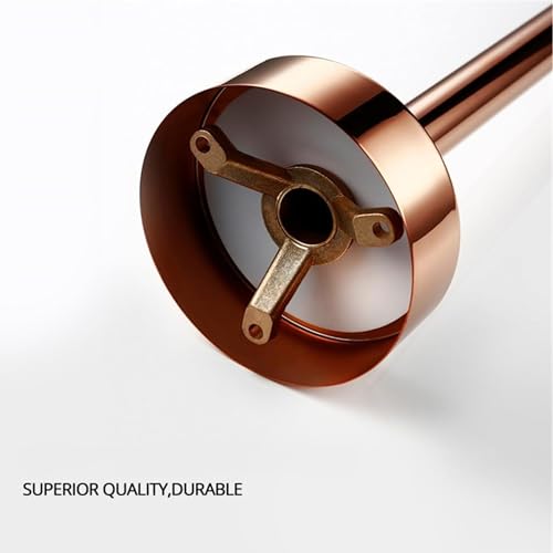 Image of BASSINO Luxury Freestanding Floor Mounted Bathtub Faucet with Hand Shower /6x8x45 Inches Premium Stand Alone Bath Tub Mixer Tap for Bathroom /Free Standing Tub Filler for Spa-Villa Bathrooms(Rose-Gold)