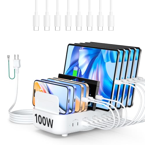 Amazon | 首佩充電ステーション、100W USB充電ステーション 10ポート