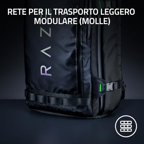 Rogue V3 Backpack (15,6") - Zaino da viaggio compatto (scomparto per computer portatile fino a 15 pollici, resistente all'abrasione) Nero - Gadget - Immagine 8