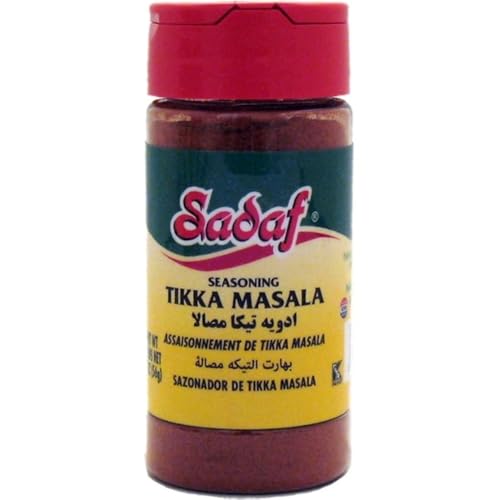 Sadaf Tikka Masala Seasoning - Tikka Masala Spice for Cooking and Food Seasoning - Chicken Tikka Masala Spice -Mediterranean Cuisine - Kosher - 2 Oz Bottle with Shaker Top