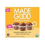 Made Good Mornings Organic Baked Oat Cups, Banana Chocolate Chip (5 Count)