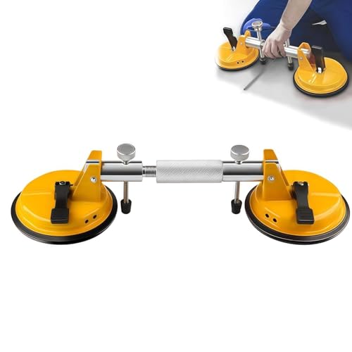 Countertop Alignment Clamps, Adjustable Granite Seam Setter, with Vacuum Suction Cups for Seam Joining and Leveling, Heavy-Duty Installation Tools,for Granite, Marble, Stone, Slab, and Glass (B)