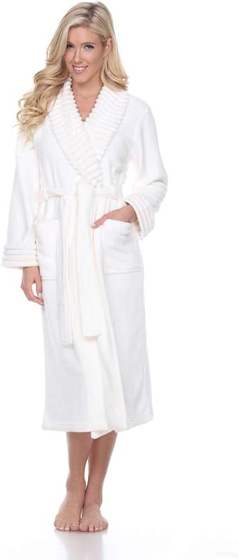 white mark Womens 099 Super Soft Lounge Robe