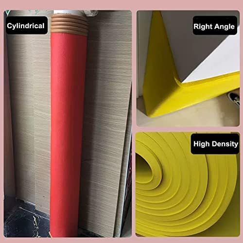 Self-Adhesive Garage Wall Protector - 2cm Thick Foam Corner Guard for Basketball Courts, Gyms & Kindergartens - Available in 1-10m Lengths (Black, 2m/6.5ft)
