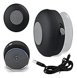 Caixa de Som Bluetooth à Prova D'água para Banheiro, Mini Alto-falante Portátil com Ventosa, Preto