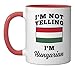 Im Not Yelling Im Hungarian Heritage Ceramic Mug, Red/White