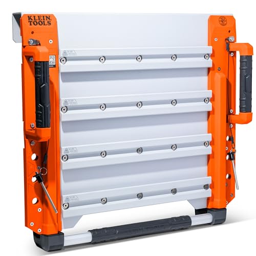 KLEIN TOOLS BC600WA LiftPro 20-Inch Wall Mount System Heavy-Duty Modular Tool Organization with Four Interior Rails 25-Pound Capacity Per Rail For Man Lift and Scissor Lift
