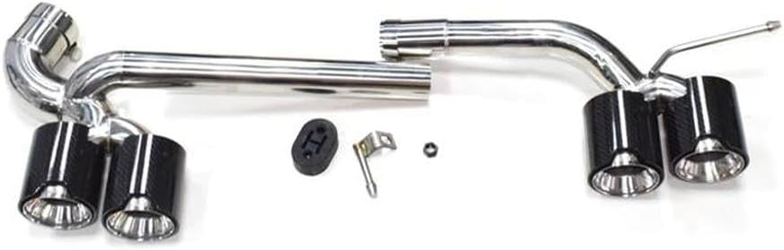 Spare Parts Quad Exhaust Tip For BMW F30 F31 320i 3 Series Stainless Steel Car Exhaust MufflerTip(Carbon Fiber)