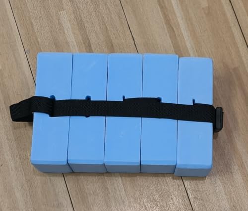 Schwimmgürtel Kinder 36 Jahren Verstellbarer Schwimmgurt Kinder Schwimmhilfe mit 5 Eva Schwimmkissen Schwimmlernhilfe geeignet von für 19-30 kg (Blau)