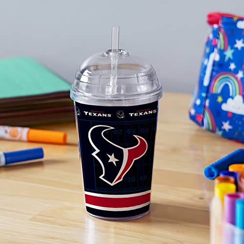 Image of Rico Industries NFL Football Rookie of The Year 12oz Acrylic Tumbler, Youth Tumbler with Swirly Straw
