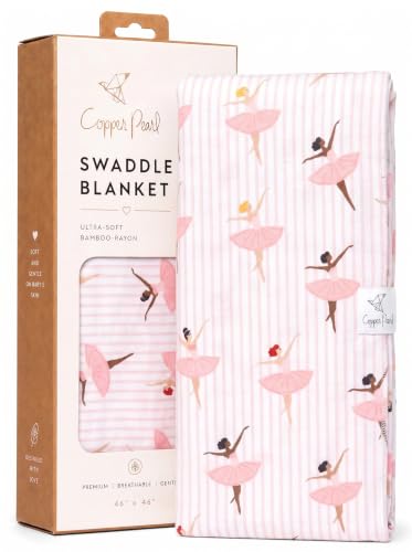 Image of Copper Pearl Swaddle Blankets for Newborns | Soft Stretchy Receiving Blankets for Boys and Girls | Large 46 x 46 Inch Baby Blankets | Lightweight and Breathable Swaddles | Katerina