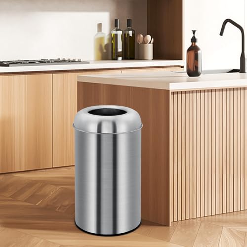 Takywep caneca de basura redonda acero inoxidable 50 L miniatura 4