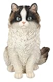 Figuren Shop GmbH Gartenfigur Perserkatze – Realistische HotAnt Katzenfigur, 23,5 cm Höhe, wetterfest & handbemalt