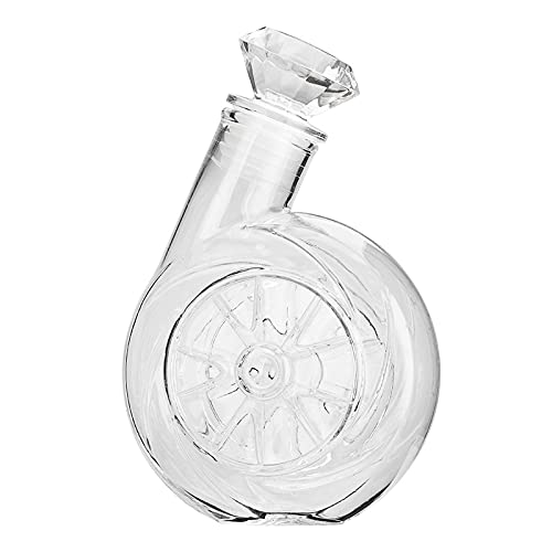 Decanter per vino, caraffa in vetro di cristallo Caraffa per vino rosso, regali per il vino, accessori per vino Caraffa portatile per sfiato vino da esterno da 500 ml per gli amanti del vino