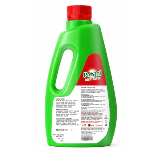 Image of Amazon Brand - Presto! Tile Cleaner | 1 Litre | Pack of 1 | Removes Grease, Dirt & Tough Stains