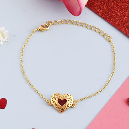 Image of VOYLLA Valentine's Day Collection Cutwork Hearts Bracelet