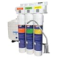 Watts Premier H2O-DWRO300 Pure H2O 3-Stage RO (Reverse Osmosis) Under Counter Water Filtration System, Chrome Faucet, 3 Gallon Storage Tank, Carbon Block Filter, Membrane, GAC Filter