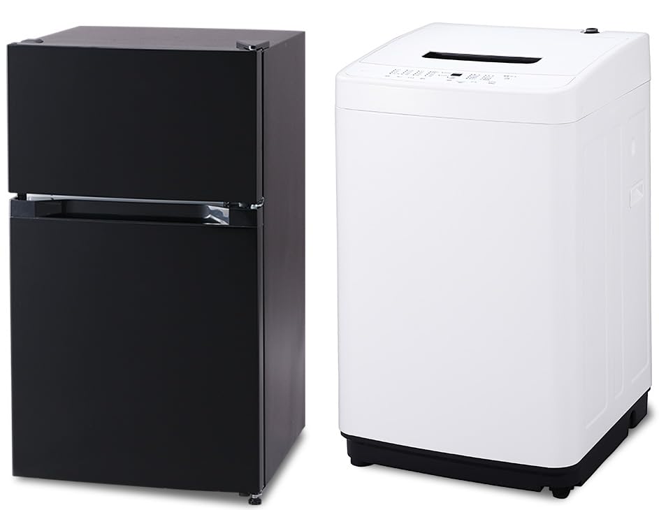 Amazon | 【新生活家電2点セット】 アイリスオーヤマ 冷蔵庫 87L +