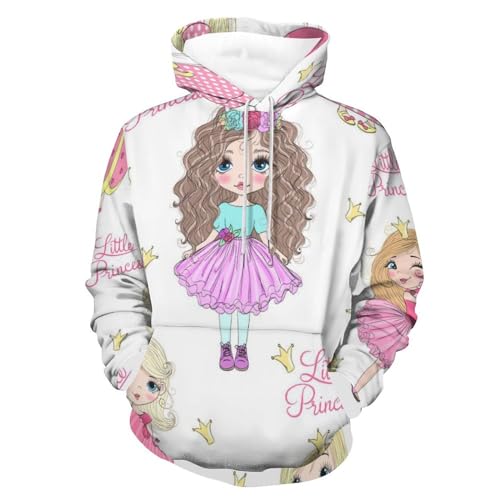 Hoodie Princesse pull sweatshirt à capuche manches longues vêtement unisexe UMENG taille S