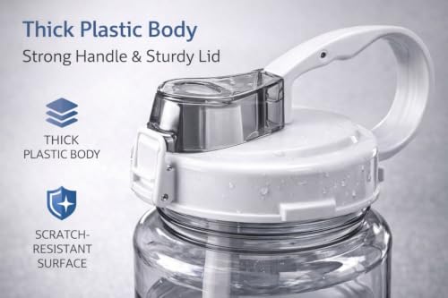 Image of AQUAFIT DREAM 2.2L Half Gallon Water Bottle with Removable Infuser Filter, BPA-Free Tritan Large Gym Jug, Leakproof Sports Bottle with Wide Mouth & Handle for Fitness, Office & Outdoors