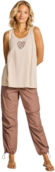 Life is Good. Women's Crafty Heart Slub Easy Fit Tank, Birch White