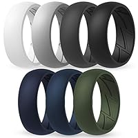 Algopix Similar Product 3 - ThunderFit Silicone Wedding Rings for