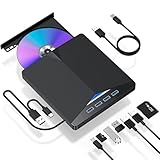 ROOFULL ブルーレイドライブ 外付け 【7 in 1】 USB3.0＆Type-C対応 薄型軽量 blu-ray プレイヤー 外付けブルーレイプレーヤーライブ blu-ray 外付けドライブ BD/DVD/VCD/CD BDXL・M-DISC対応 Windows/Mac対応 薄型多機能 ZYLFN