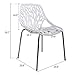 Sandinrayli Dining Chairs Set of 4, White Kitchen Chairs for Dining Room, Plastic Stackable Chairs, 30.7